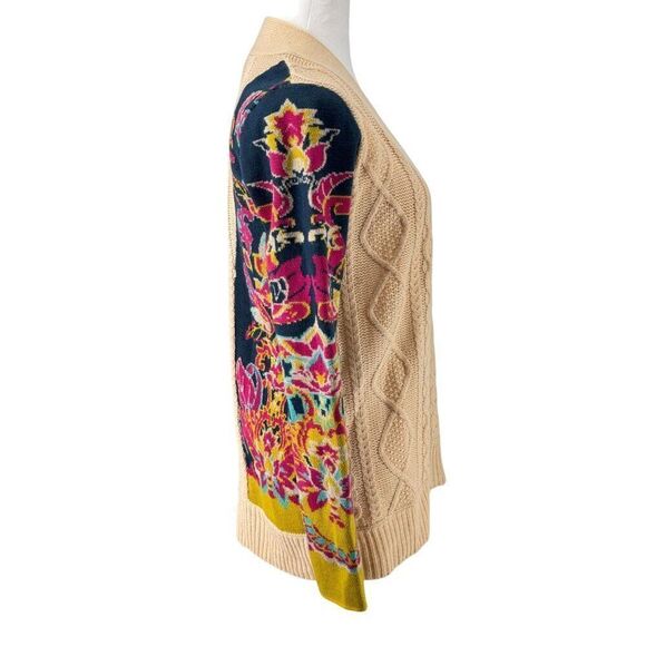 Gorgeous Flying Tomato Bright Colorblock Knit Cardigan Size S EUC Cozy Vibes - Picture 3 of 8